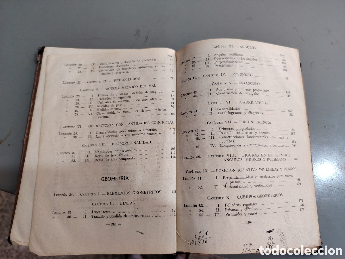 Libros de segunda mano: Matem&aacute;ticas. Primer curso. Edelvives. 1944 - Foto 10