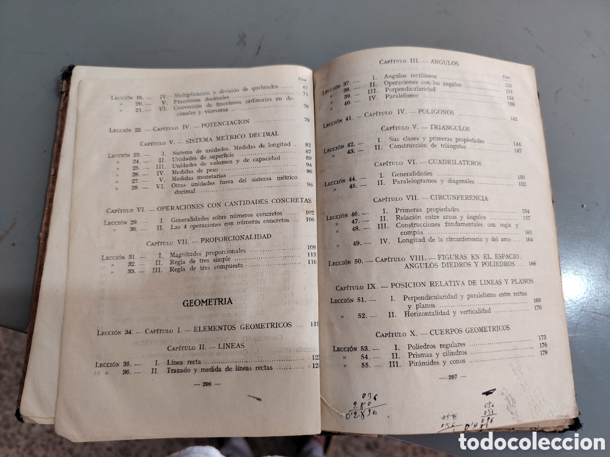 Libros de segunda mano: Matem&aacute;ticas. Primer curso. Edelvives. 1944 - Foto 11