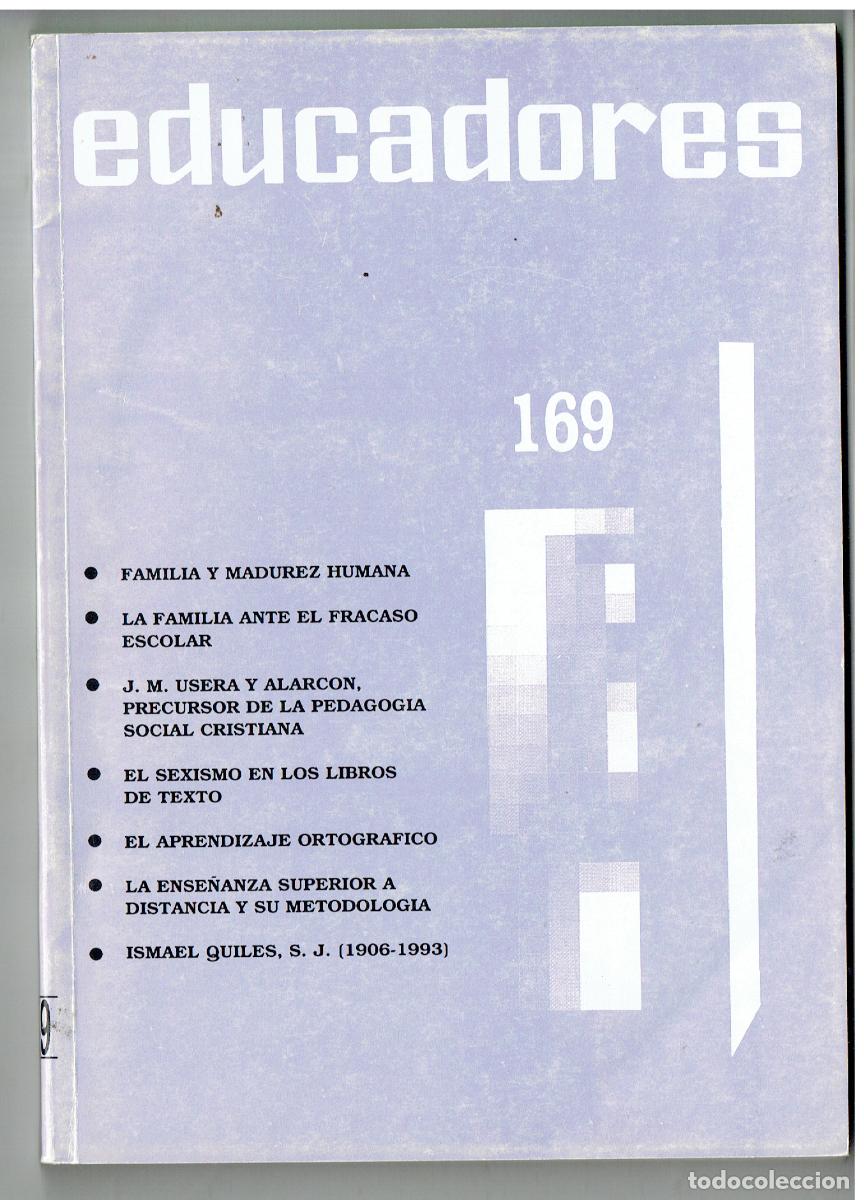 Libros de segunda mano: EDUCADORES. N&ordm; 169. F,E, RELIGIOSOS DE ENSE&Ntilde;ANZA. 1994.(Z/34.3