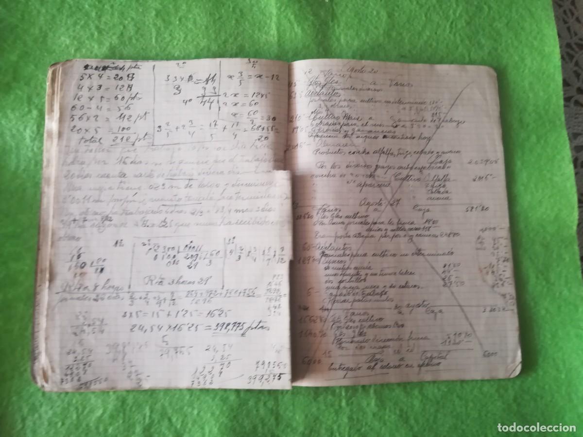 Libros de segunda mano: Cuaderno escolar antiguo relleno - Foto 8