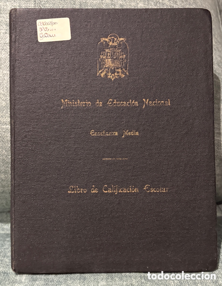 Libros de segunda mano: (L957) Libro Calificaci&oacute;n Escolar 1940-42 | Instituto La Coru&ntilde;a | Colegio Femenino