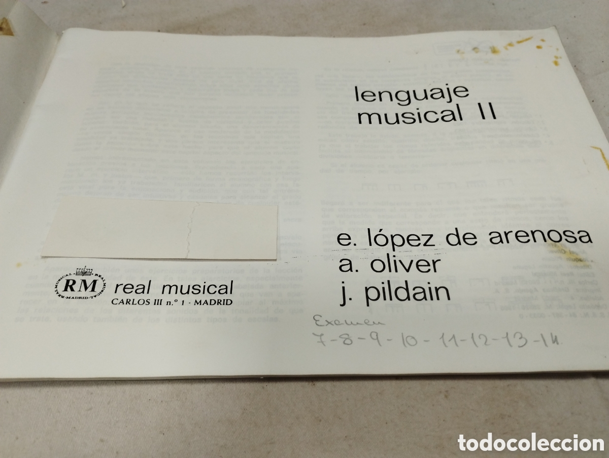 Libros de segunda mano: Lenguaje musical. RM Musical, 1983 - Foto 2