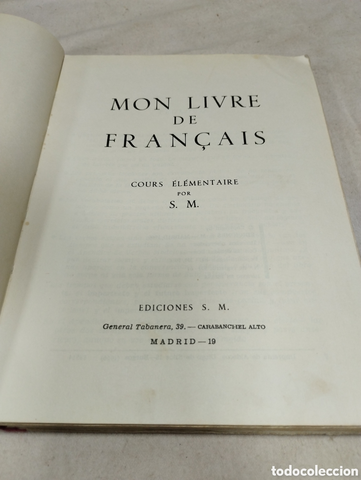 Libros de segunda mano: Le fran&ccedil;ais el&eacute;mentaire. Editorial SM, 1963 - Foto 2