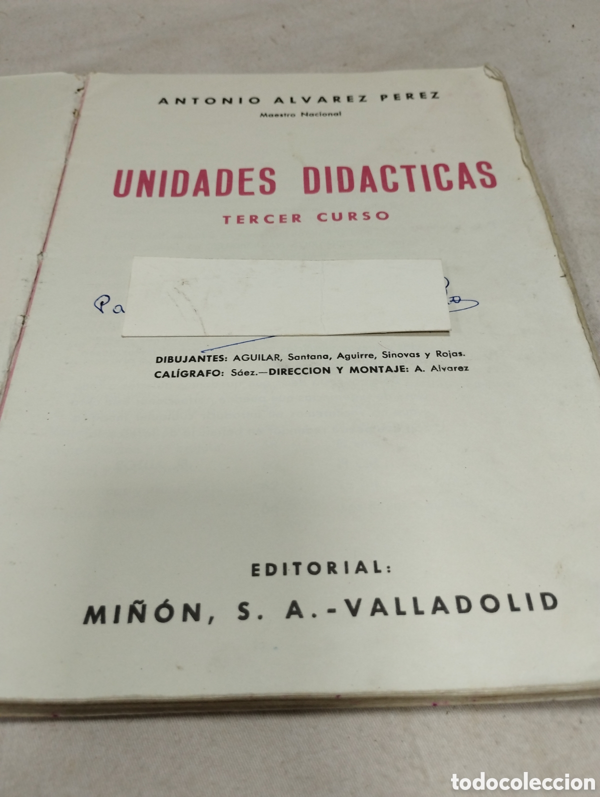Libros de segunda mano: Unidades did&aacute;cticas. Tercer curso. Mi&ntilde;&oacute;n, 1966 - Foto 2