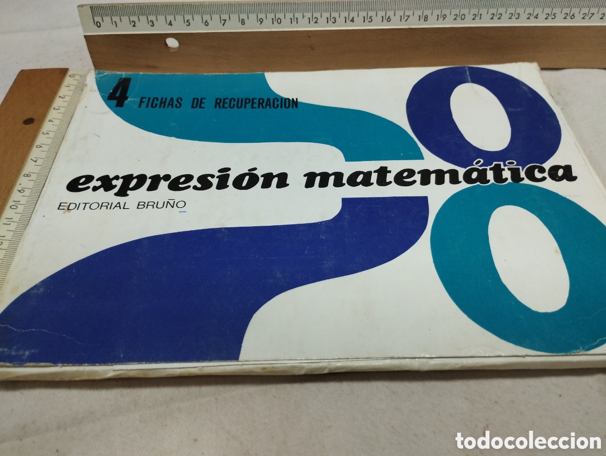 Libros de segunda mano: Expresi&oacute;n matem&aacute;tica 4. Fichas de recuperaci&oacute;n. Editorial Bru&ntilde;o, 1982