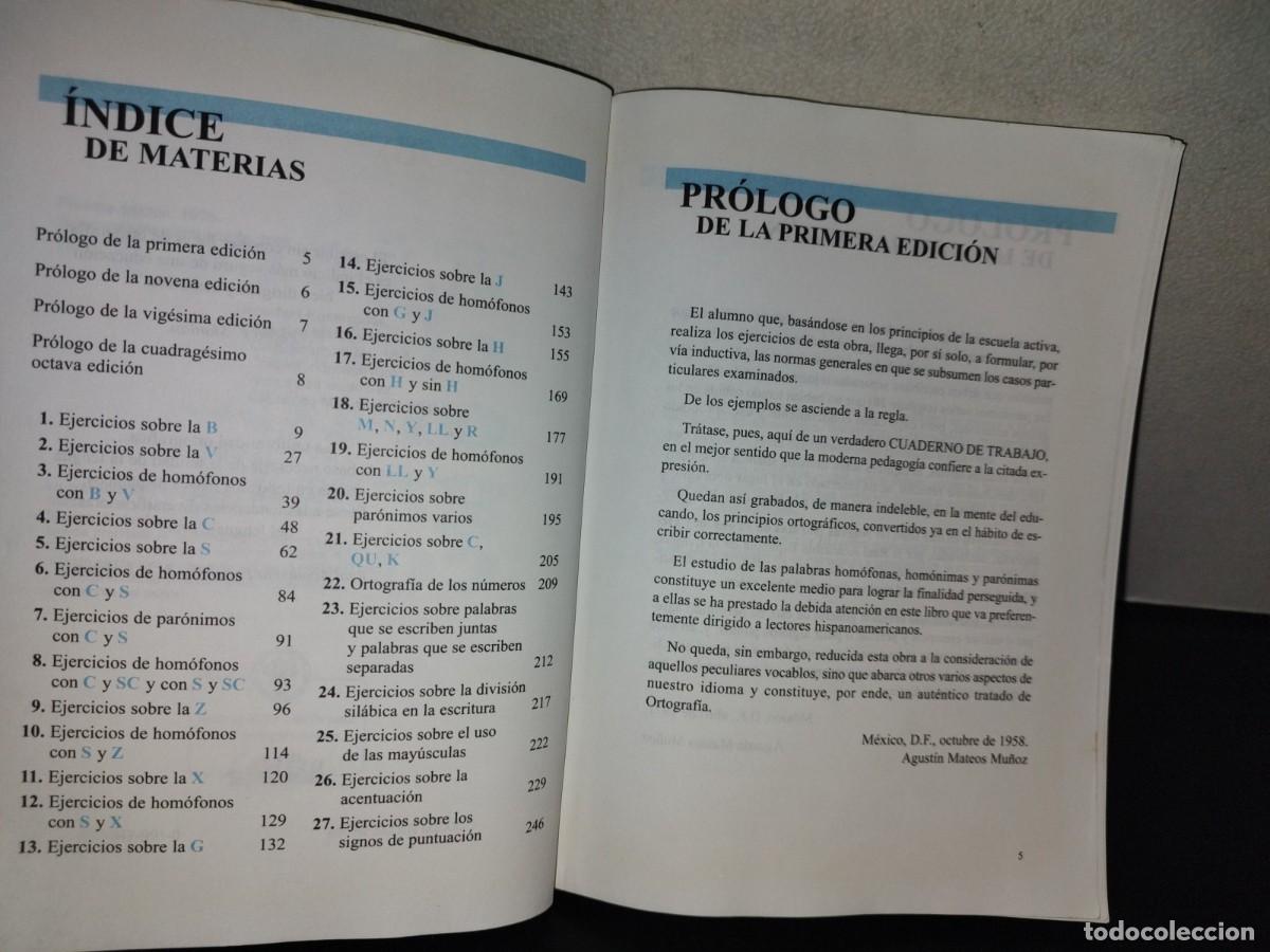 Libros de segunda mano: 197- Ejercicios Ortogr&aacute;ficos - Agust&iacute;n Mateos Mu&ntilde;oz - Foto 5
