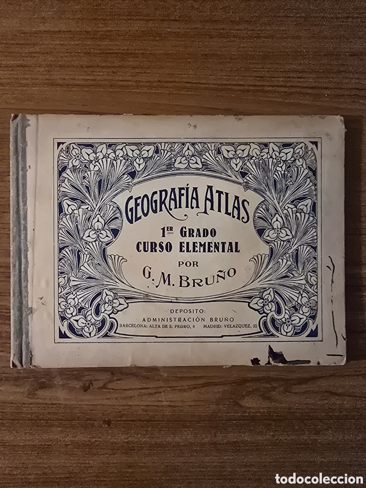 Libros de segunda mano: GEOGRAFIA ATLAS,PRIMER GRADO CURSO ELEMENTAL,A&Ntilde;O 1935,(EDICIONES BRU&Ntilde;O)