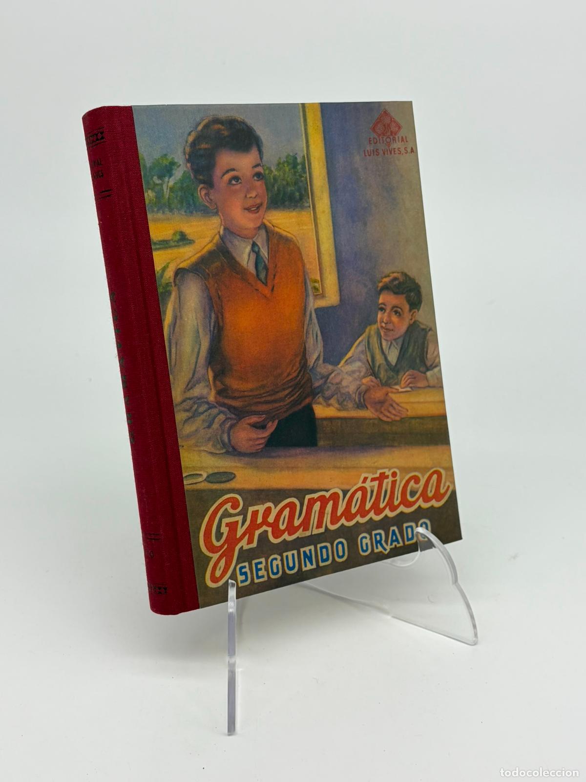 Libros de segunda mano: Gram&aacute;tica segundo grado. Edelvives. Facs&iacute;mil. - Editorial Luis Vives.