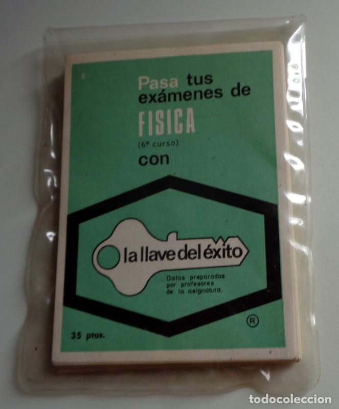 Libros de segunda mano: PRONTUARIO CHULETAS para EXAMEN DE F&Iacute;SICA SEXTO CURSO. LA LLAVE DEL &Eacute;XITO. A&Ntilde;O 1968. COMPLETO