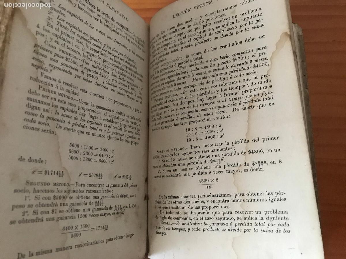 Libros de segunda mano: Compendio de aritm&eacute;tica / Manuel Antonio Rueda Jara. D. Appleton y Compa&ntilde;&iacute;a, 1916 - Foto 5