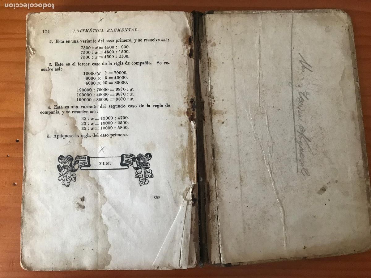 Libros de segunda mano: Compendio de aritm&eacute;tica / Manuel Antonio Rueda Jara. D. Appleton y Compa&ntilde;&iacute;a, 1916 - Foto 6
