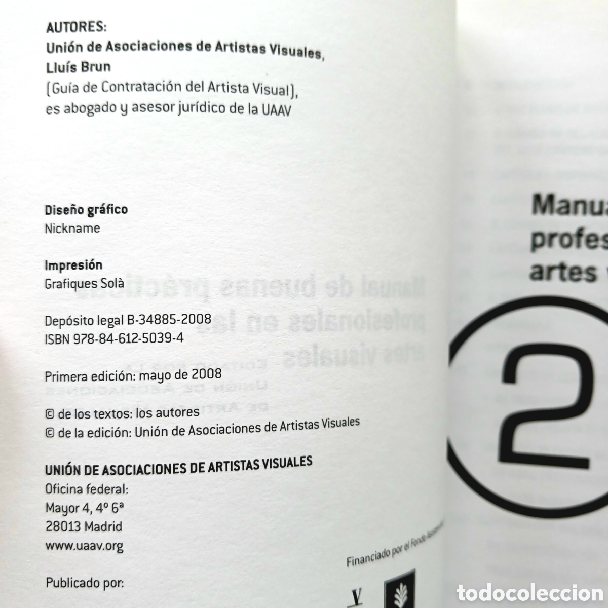 Libros de segunda mano: Manual de buenas pr&aacute;cticas profesionales en las artes visuales - Foto 5