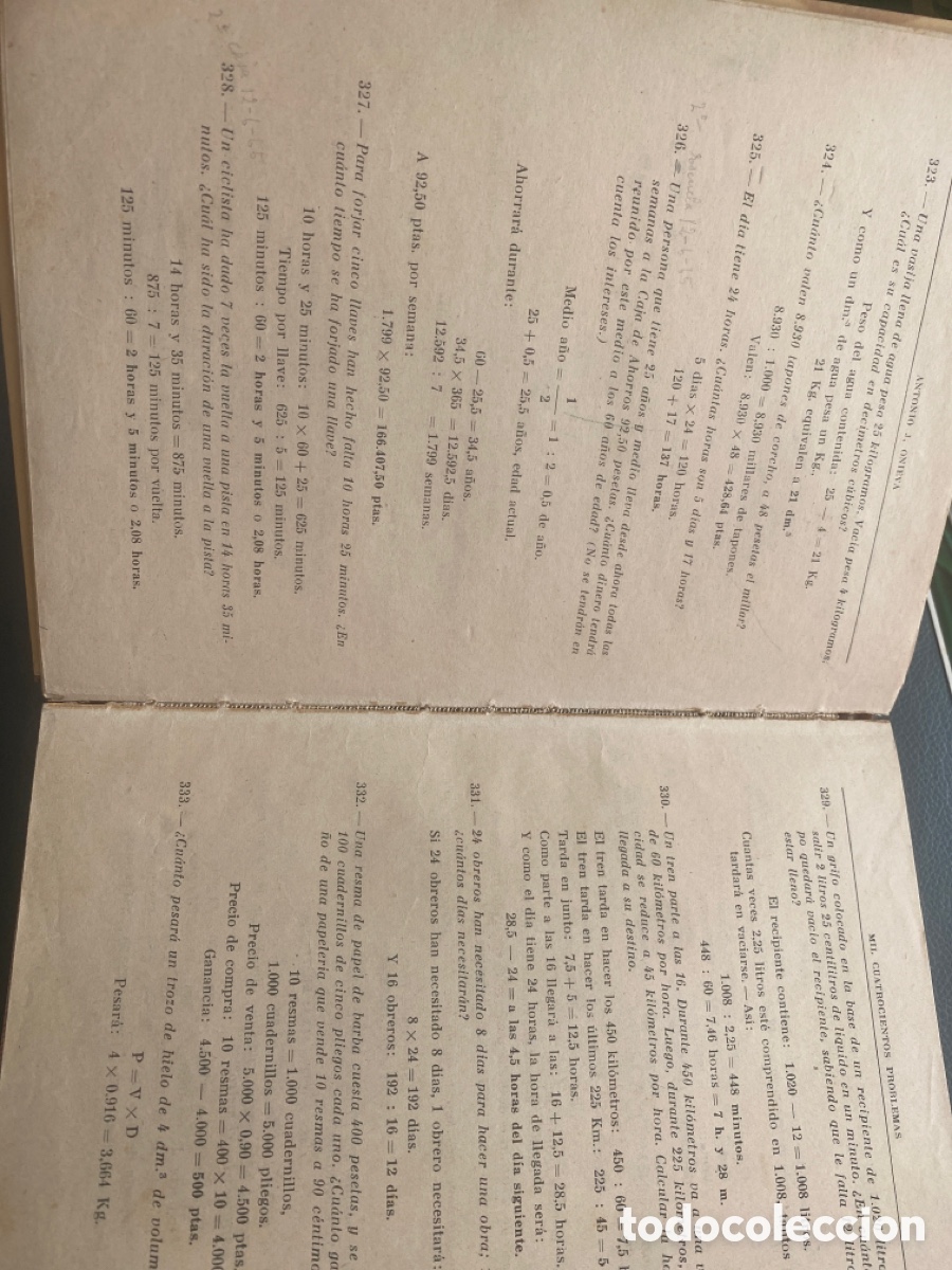 Libros de segunda mano: ANTIGUO LIBRO ESCOLAR 1400 PROBLEMAS PARA LA ESCUELA - Foto 5