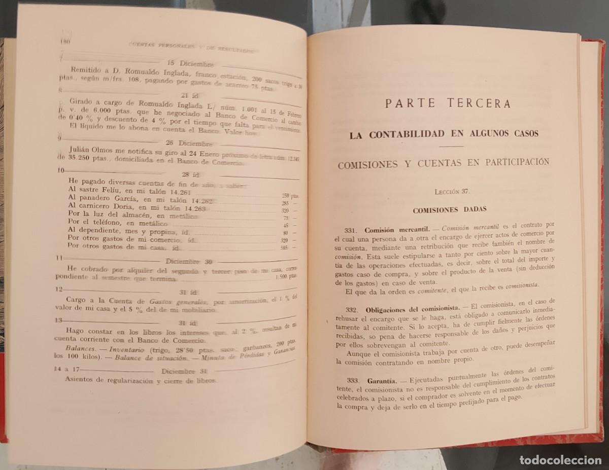 Libros de segunda mano: Tenedur&iacute;a de libros, por partida doble. - Foto 5