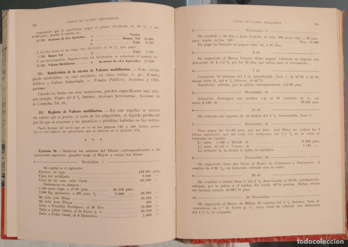 Libros de segunda mano: Tenedur&iacute;a de libros, por partida doble. - Foto 6