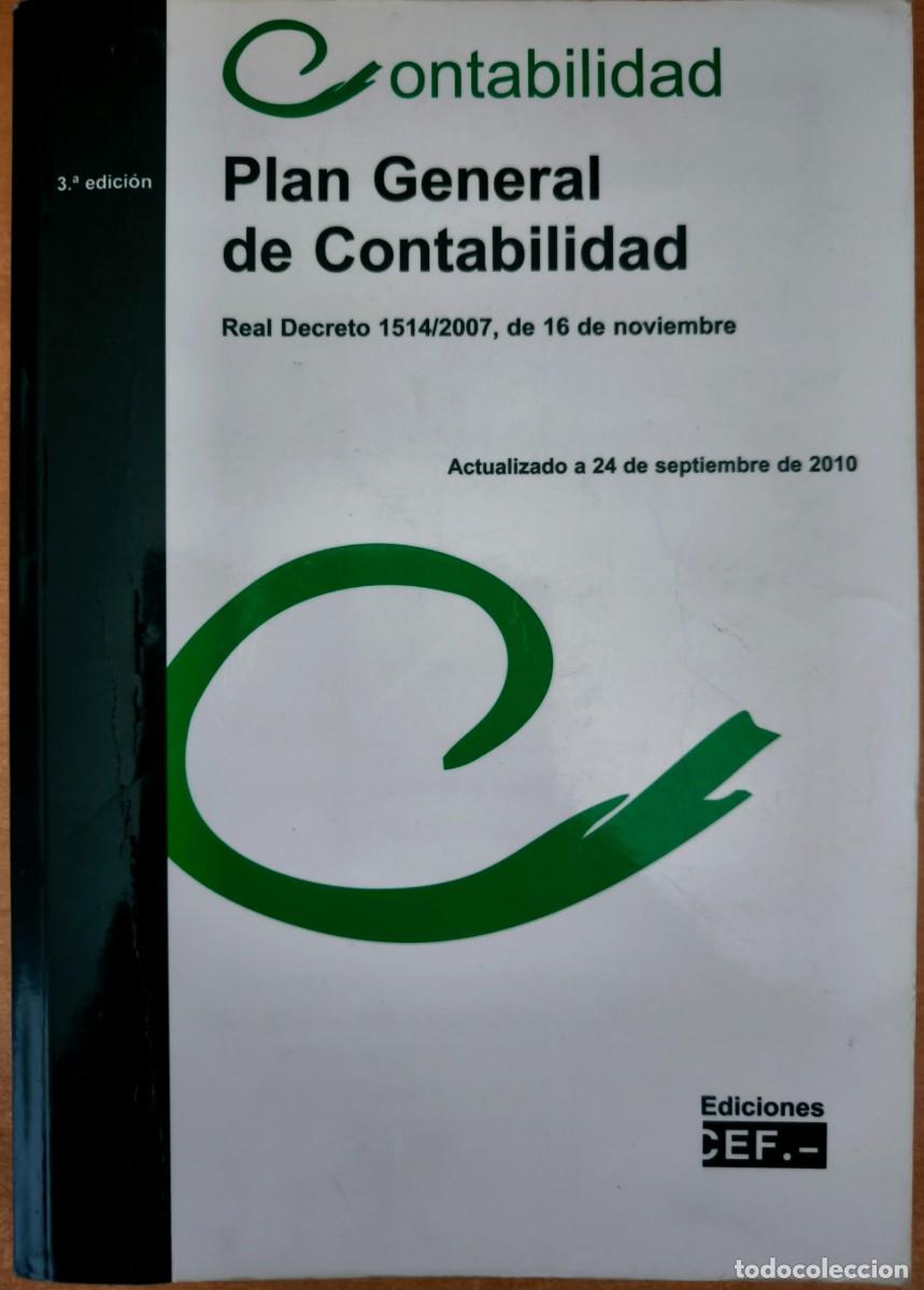 Libros de segunda mano: Plan General de Contabilidad - CEF - Actualizado a 24 de Septiembre de 2010