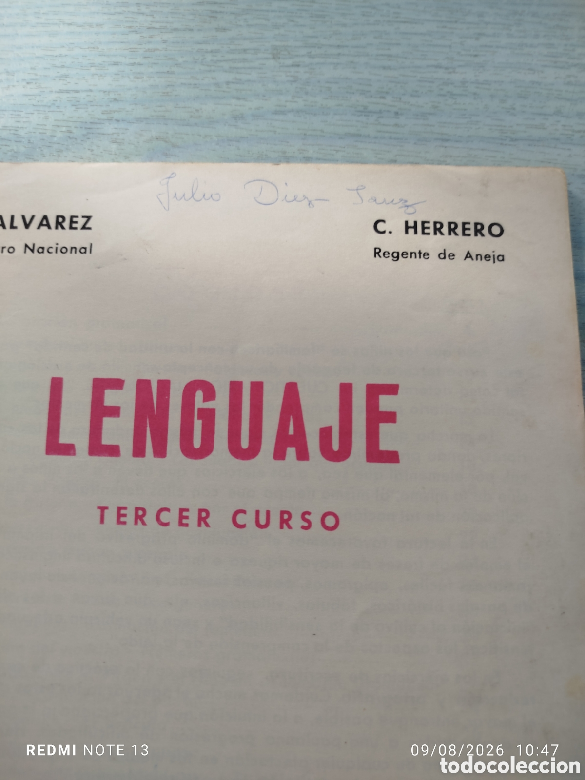 Libros de segunda mano: Libro colegio &Aacute;lvarez mi&ntilde;&oacute;n.lenguaje 3 curso - Foto 3