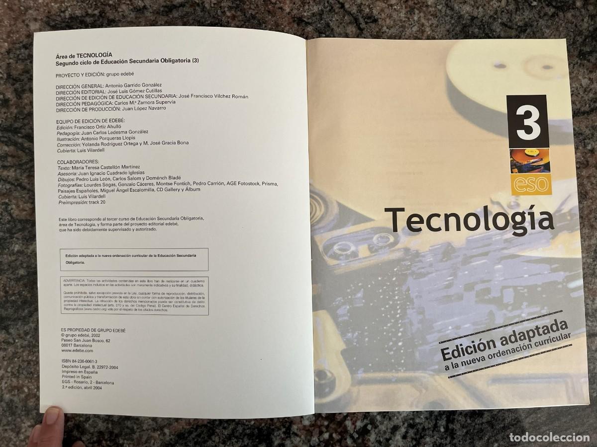 Libros de segunda mano: Tecnolog&iacute;a 3 ESO Edeb&eacute; (Ed. 2003) - Foto 7