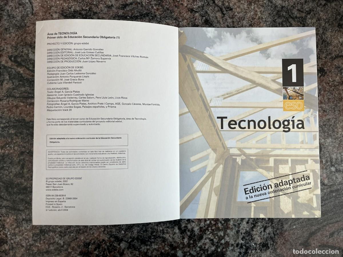 Libros de segunda mano: Pack Tecnol 1 ESO Edeb&eacute; + Recursos 2002 - Foto 5