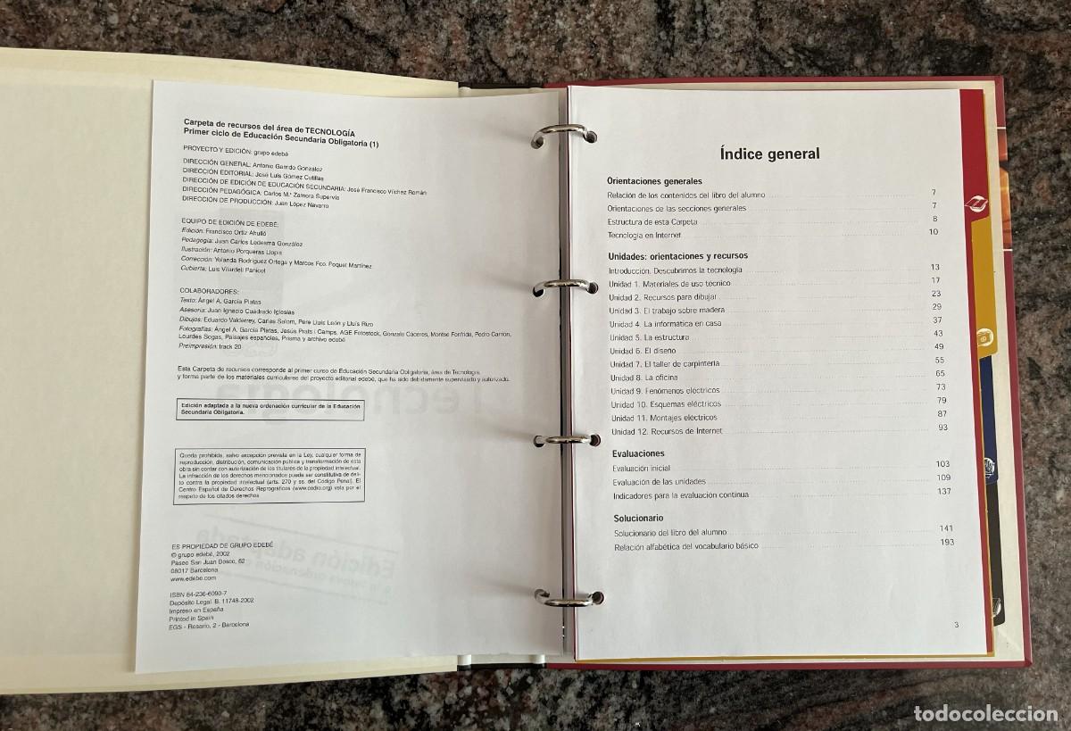 Libros de segunda mano: Pack Tecnol 1 ESO Edeb&eacute; + Recursos 2002 - Foto 13