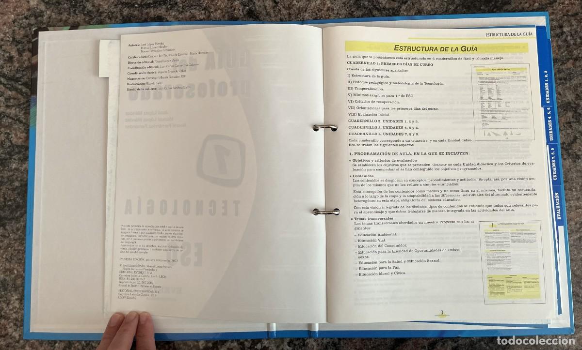 Libros de segunda mano: Pack Tecnol 1 ESO Everest + Guia (2003) - Foto 15