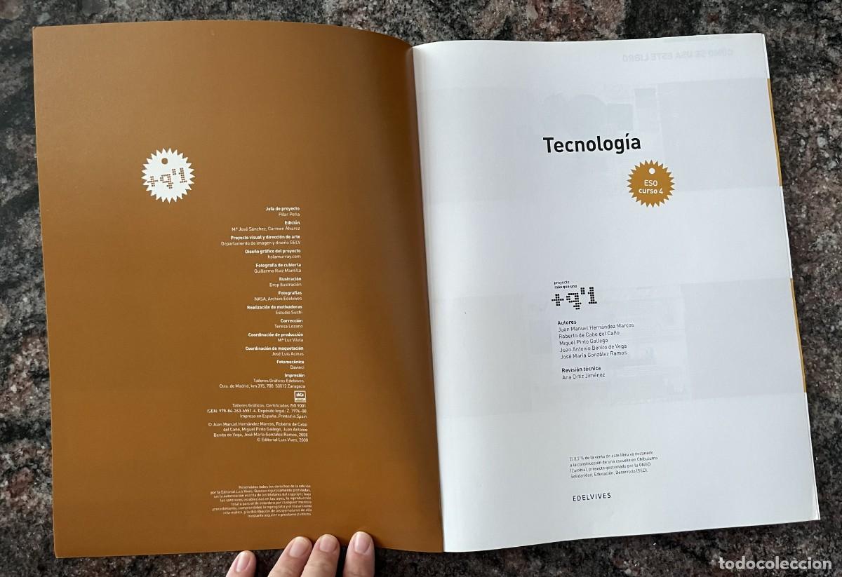 Libros de segunda mano: Tecnolog&iacute;a 4 ESO Edelvives (Ed.2008) - Foto 3