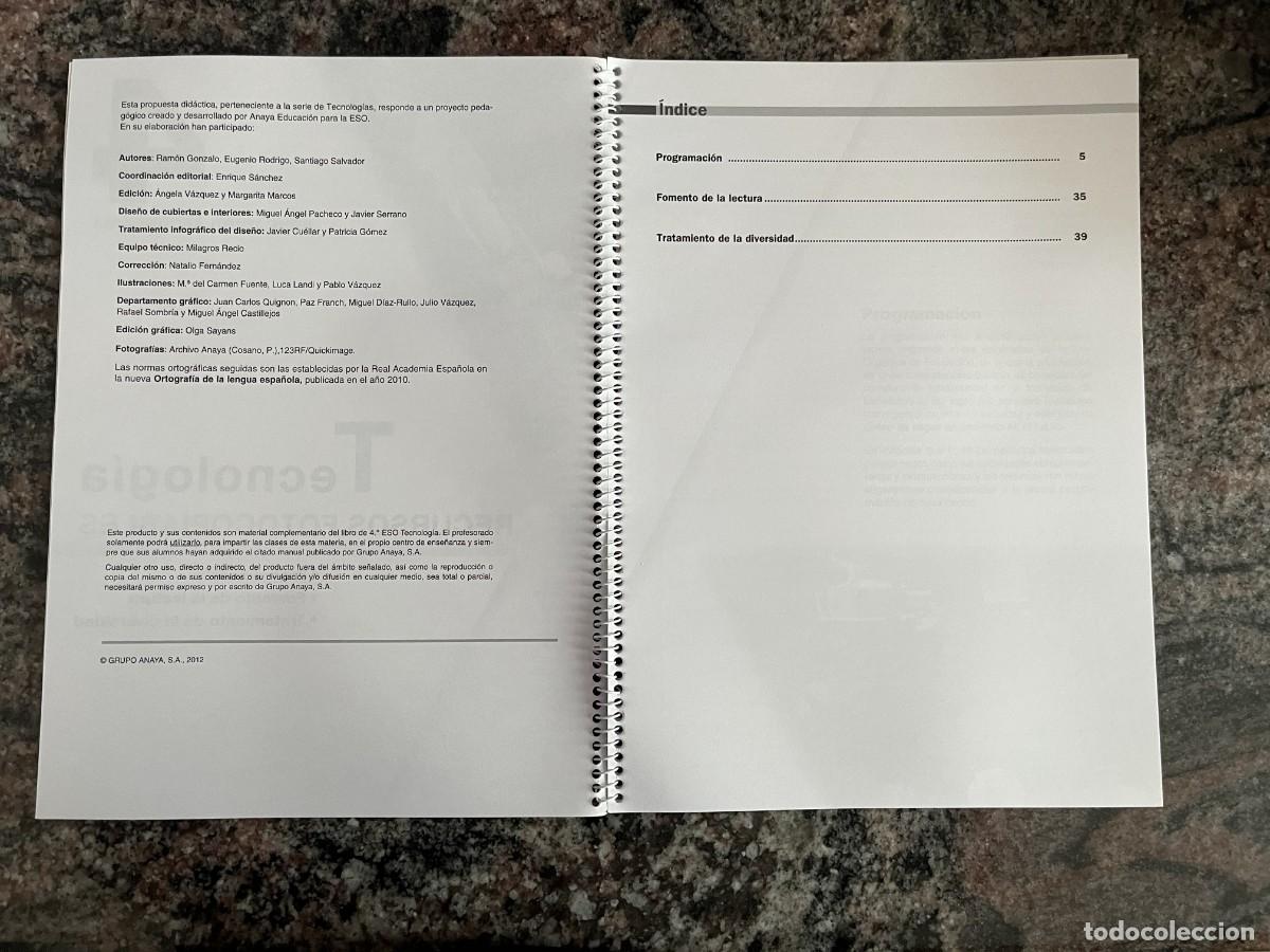 Libros de segunda mano: Pack Tecnolog&iacute;a 4 ESO Anaya + Gu&iacute;a + CD - Foto 14
