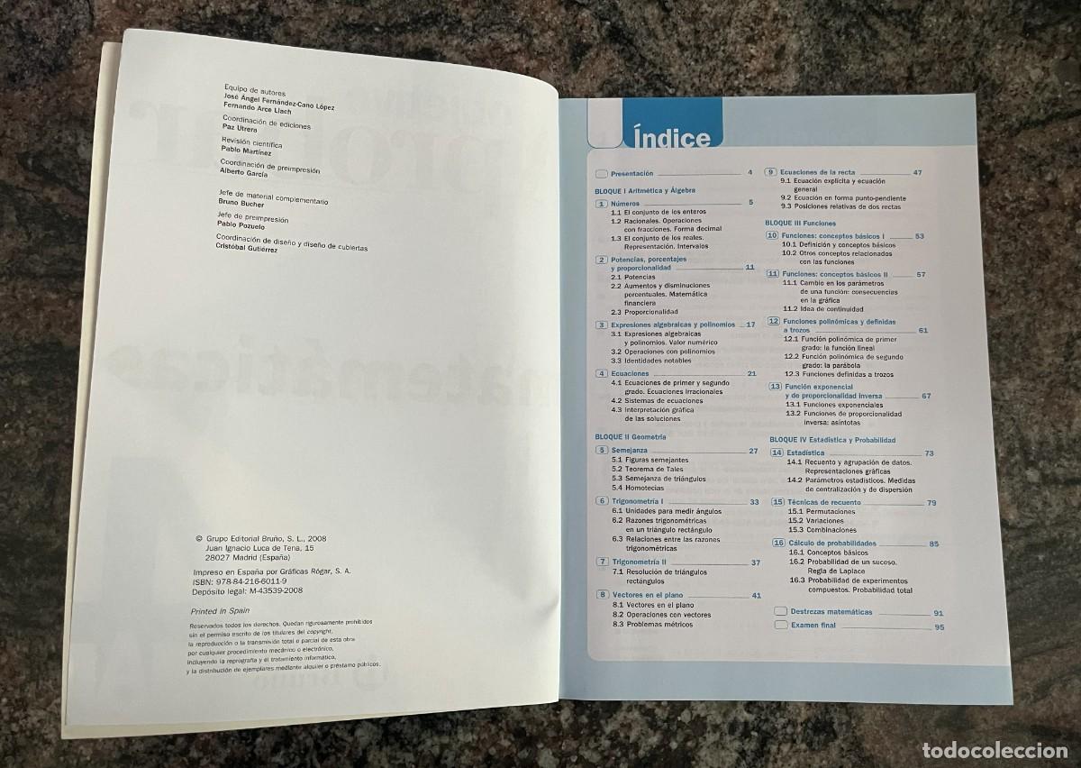 Libros de segunda mano: Matem&aacute;ticas 4 ESO Objetivo Aprobar 2008 - Foto 3