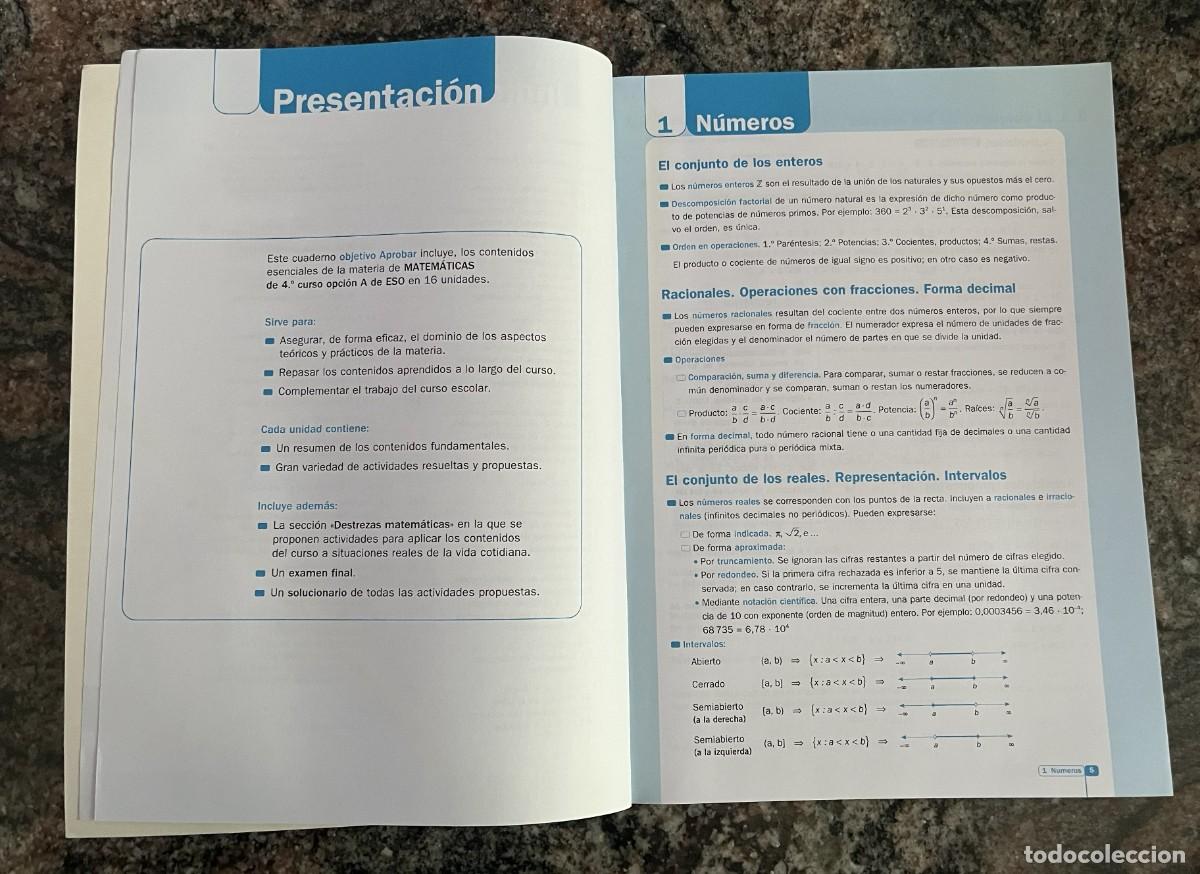 Libros de segunda mano: Matem&aacute;ticas 4 ESO Objetivo Aprobar 2008 - Foto 4