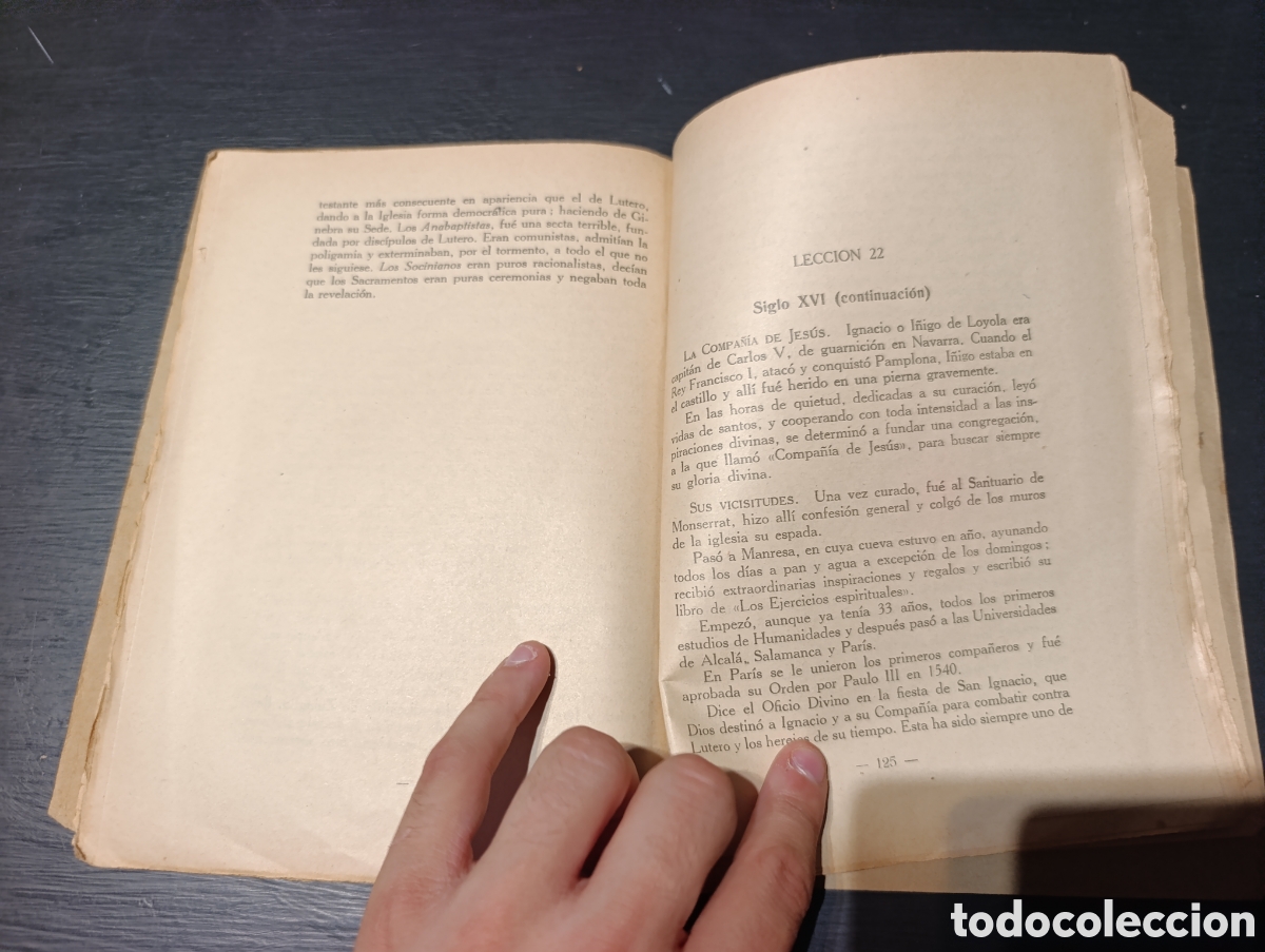 Libros de segunda mano: Lecciones de Historia Eclesi&aacute;stica. Andr&eacute;s Coll. Bilbao 1939 - Foto 3