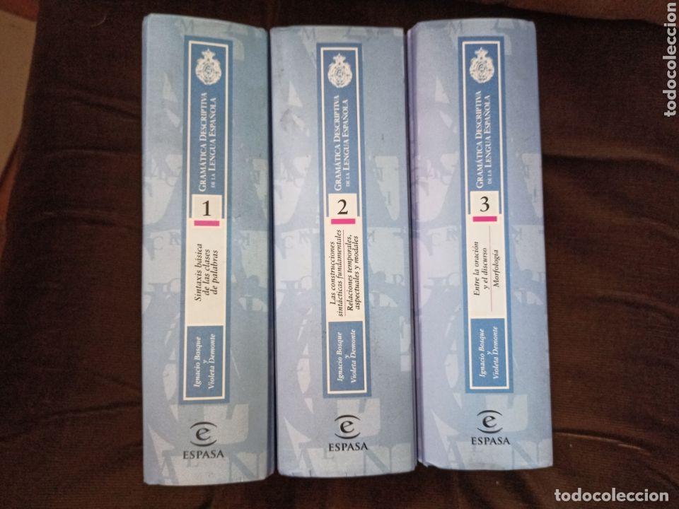 Libros de segunda mano: GRAM&Aacute;TICA DESCRIPTIVA DE LA LENGUA ESPA&Ntilde;OLA. 3 VOL. RAE, 1999