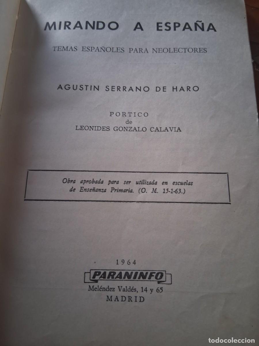 Libros de segunda mano: Libro Mirando a Espa&ntilde;a Agust&iacute;n Serrano de Haro Paraninfo - Foto 2