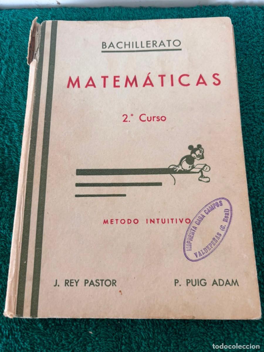 Libros de segunda mano: Matematicas segundo curso - J. Rey Pastor y P. Puig Adam