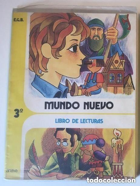 Libros de segunda mano: MUNDO NUEVO - 3 E.G.B. Ed. Anaya 1975 -- LIBROS DE TEXTO Y LECTURA