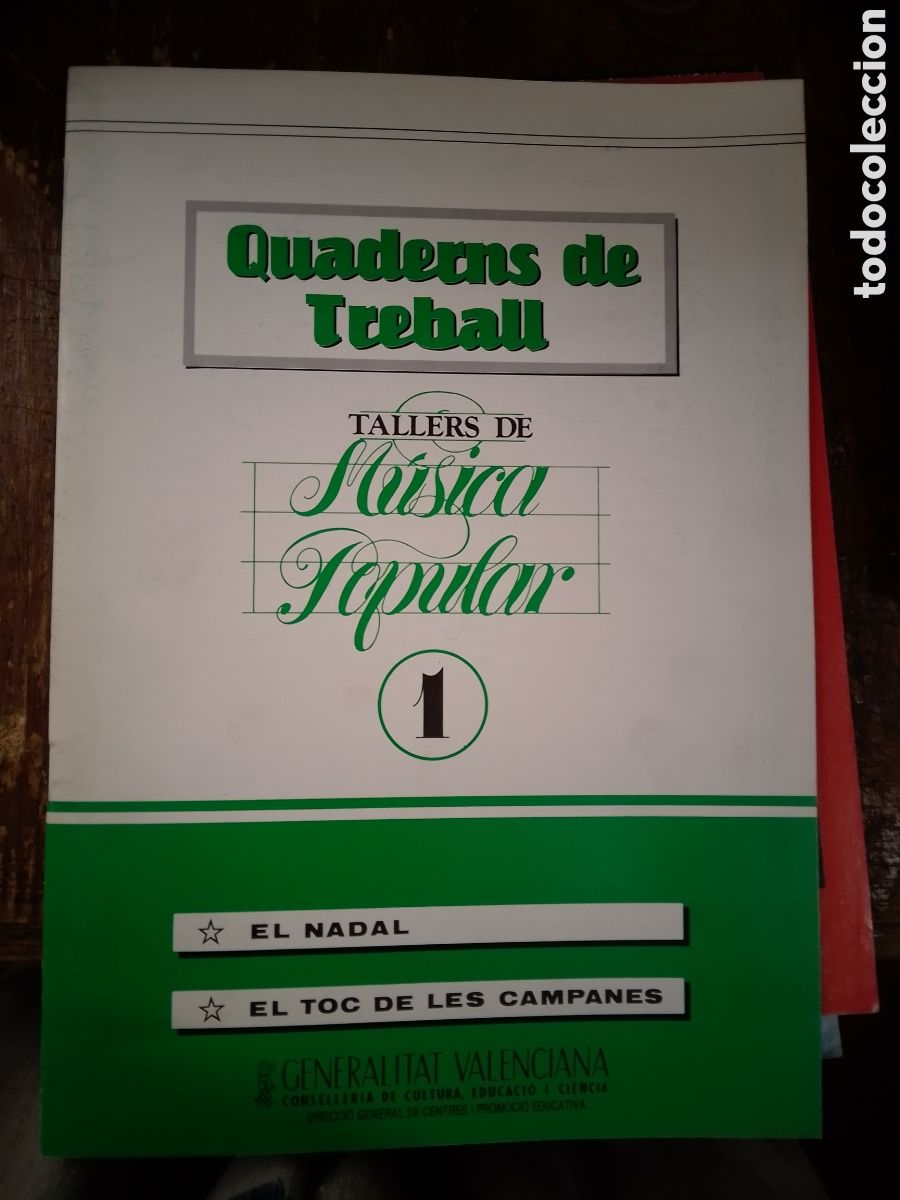 Libros de segunda mano: TALLERS DE MUSICA POPULAR. 2 VOL. QUADERNS DE TREBALL. COLLADO, JOSEP ANTONI. GEN. VALENCIANA. 1987