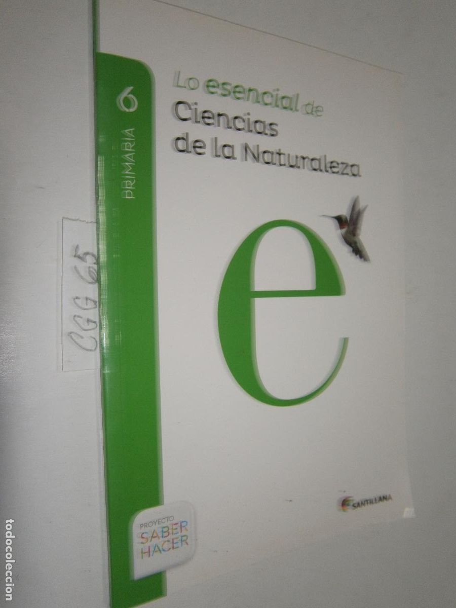 Libros de segunda mano: ANTIGUO LIBRO DE TEXTO - LO ESENCIAL DE CIENCIAS DE LA NATURALEZA DE 6&ordm; EDUCACION PRIMARIA