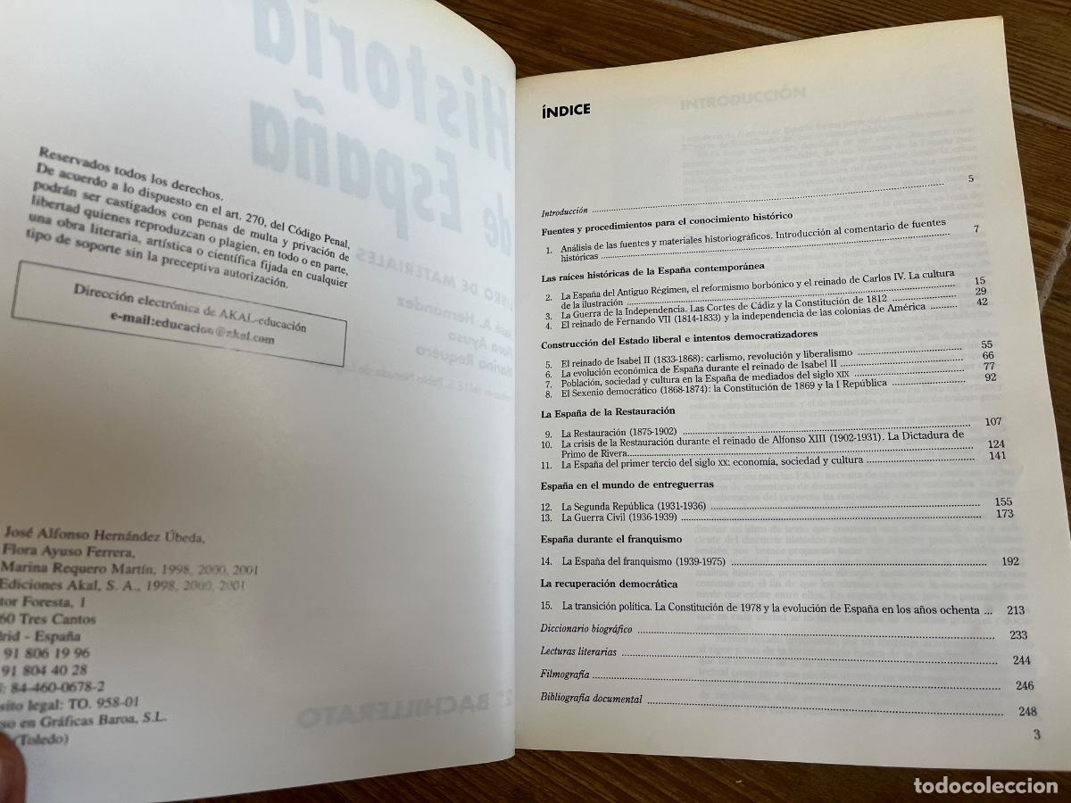 Libros de segunda mano: HISTORIA DE ESPA&Ntilde;A BACHILLERATO SEGUNDO LIBRO DE MATERIALES EDICIONES AKAL - Foto 7