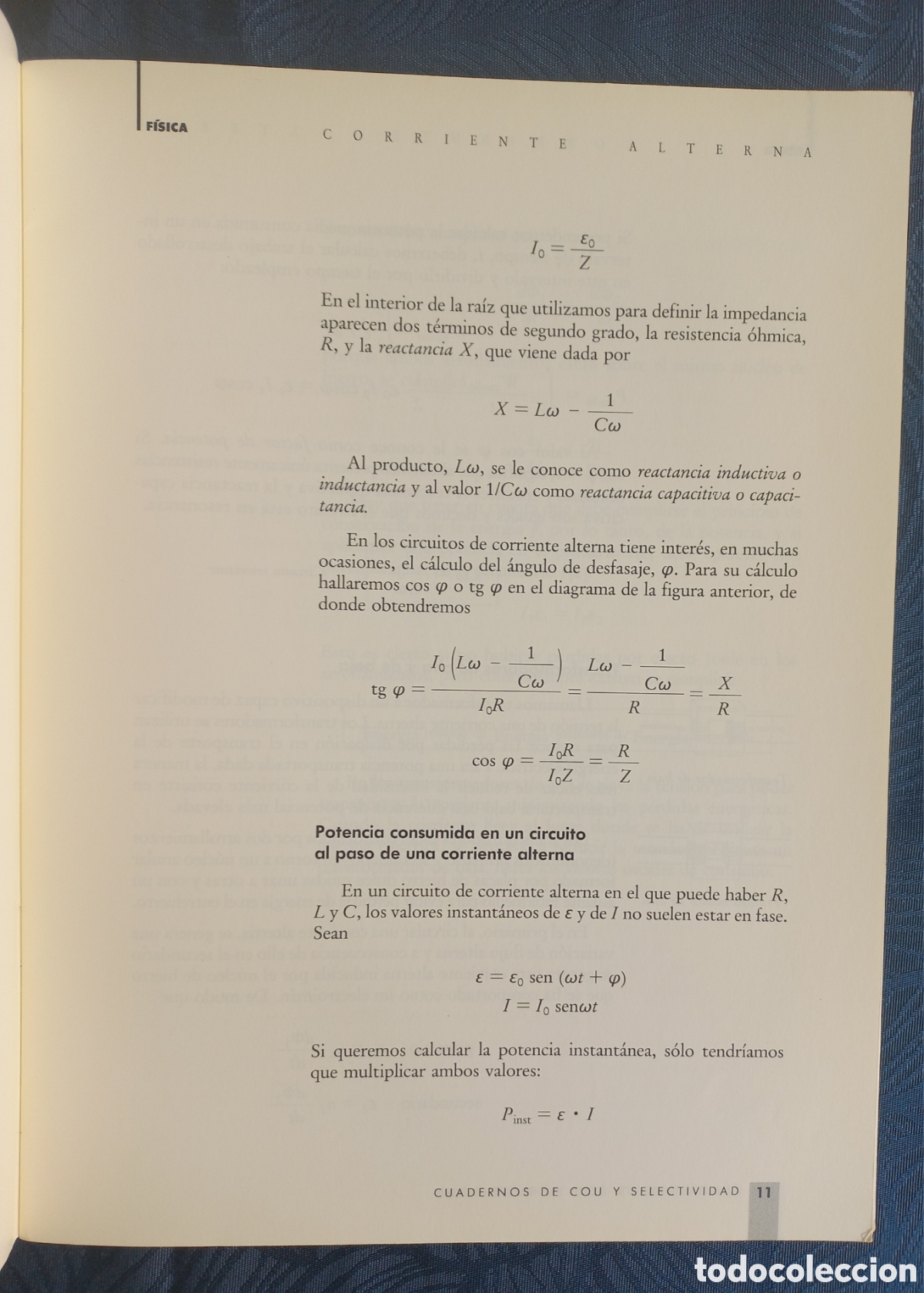 Libros de segunda mano: F&iacute;sica 7. Corriente alterna &mdash; Cuadernos de COU y Selectividad - Foto 3