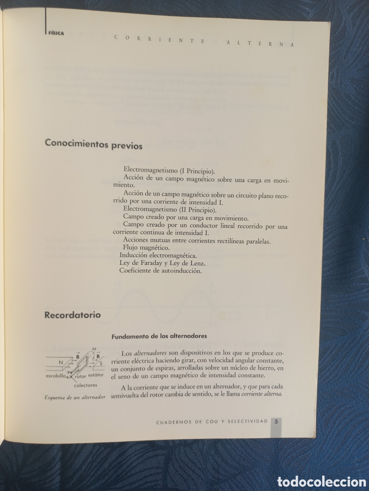 Libros de segunda mano: F&iacute;sica 7. Corriente alterna &mdash; Cuadernos de COU y Selectividad - Foto 4
