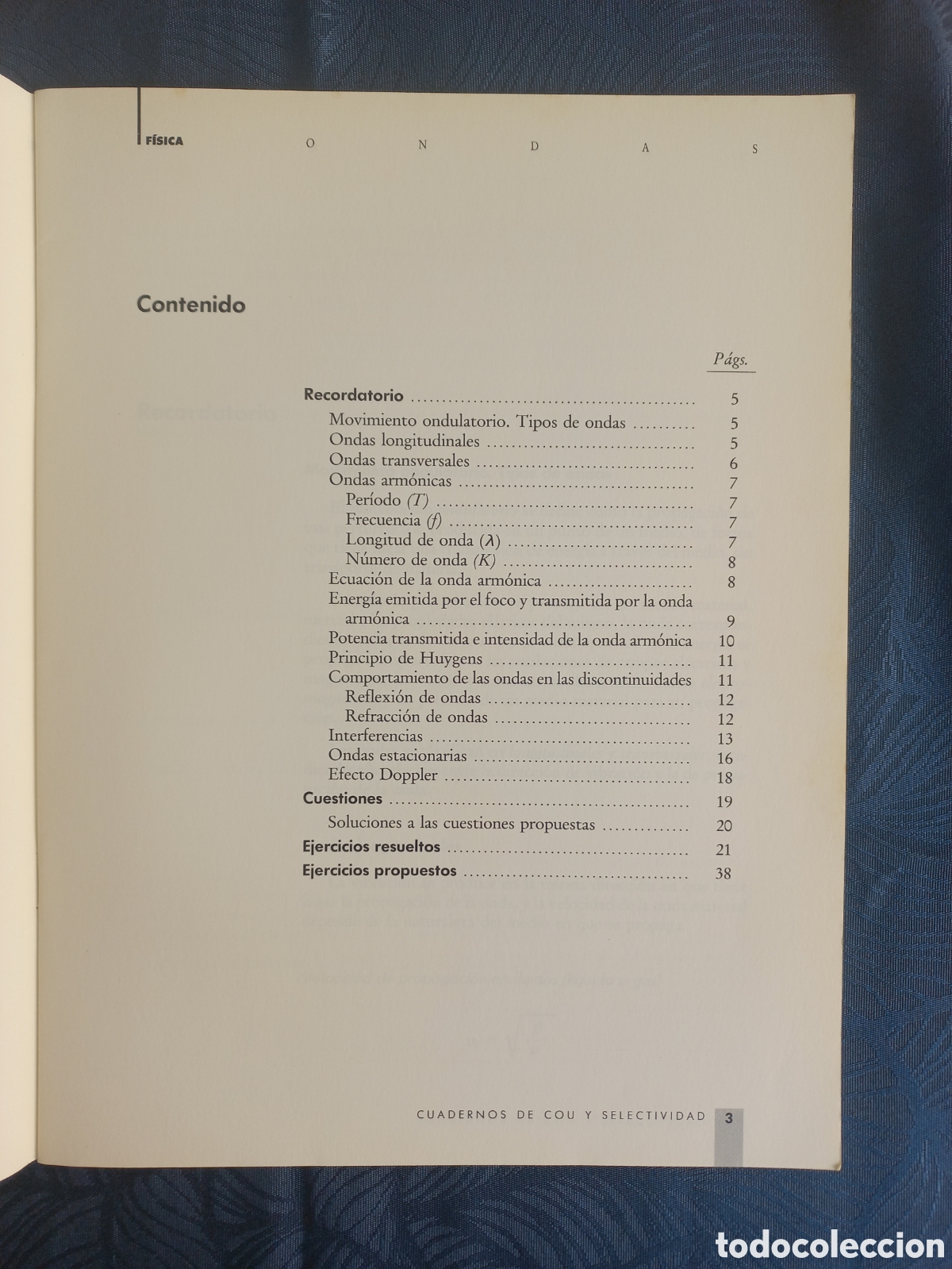 Libros de segunda mano: F&Iacute;SICA &ndash; ONDAS. Cuadernos de COU y Selectividad, Vol. 4 - Foto 3