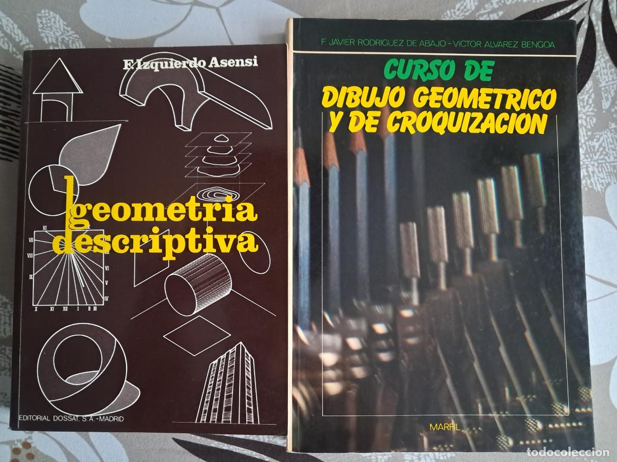 Libros de segunda mano: 2 libros de texto: Geometr&iacute;a y dibujo geom&eacute;trico.