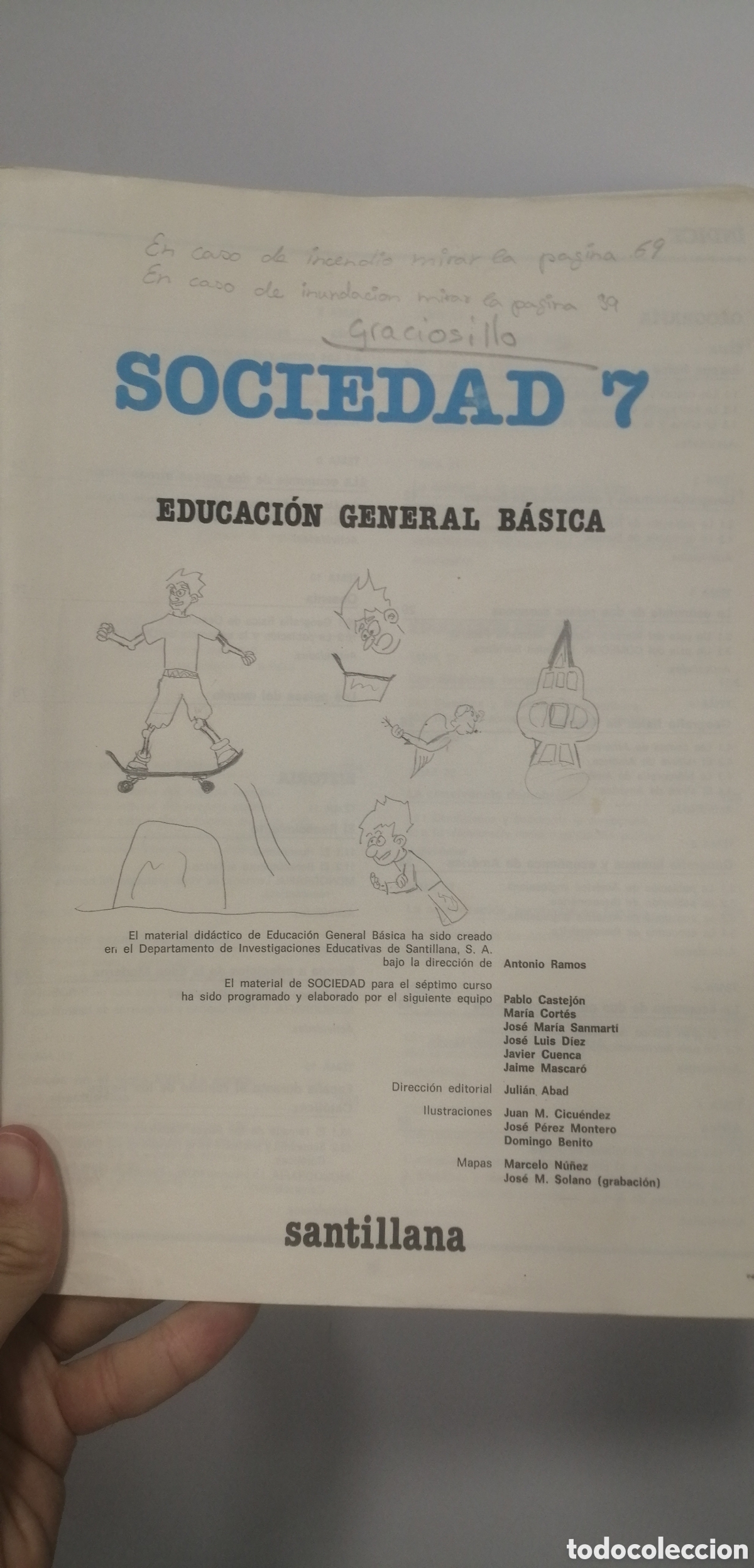 Libros de segunda mano: Sociedad 7 EGB Santillana 1990 - Foto 4
