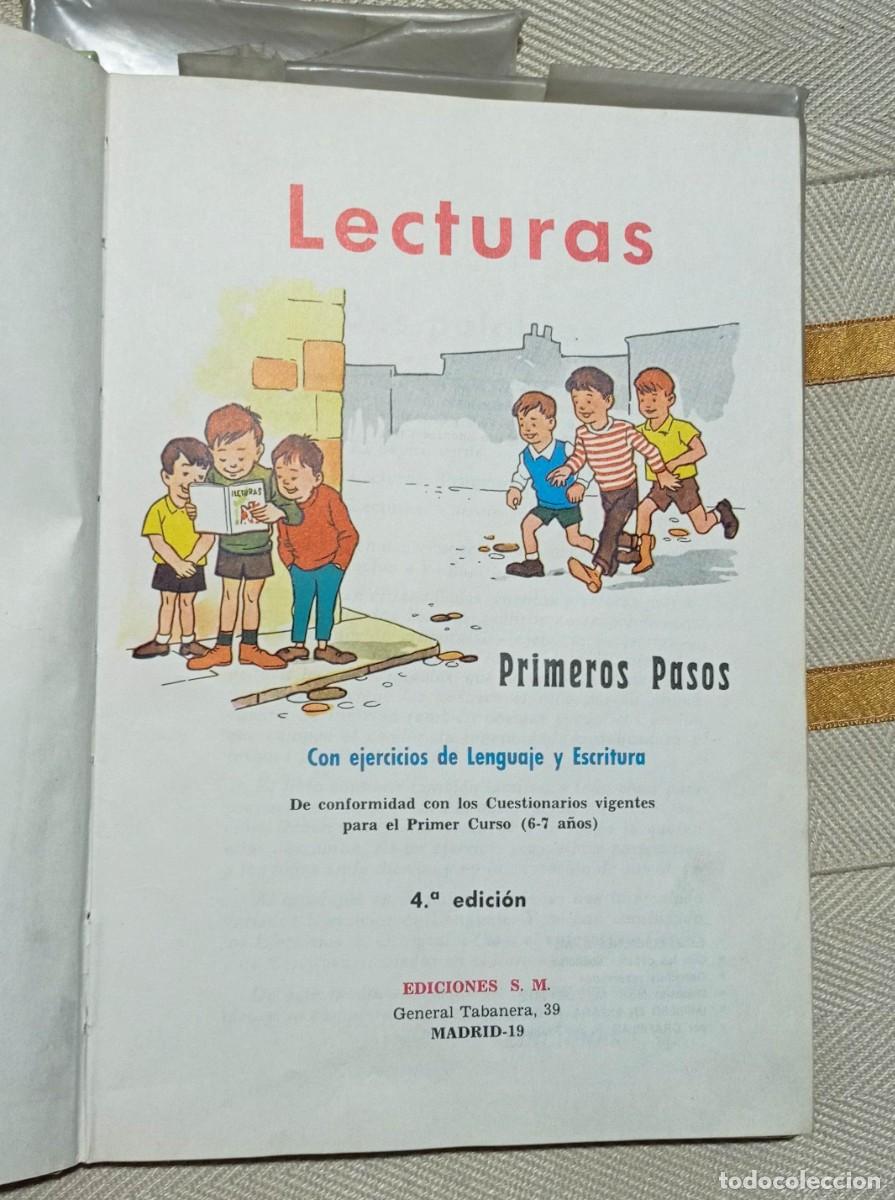 Libros de segunda mano: LECTURAS. PRIMEROS PASOS - SM EDICIONES 1972 - CON EJERCICIOS DE LENGUAJE Y ESCRITURA - Foto 2