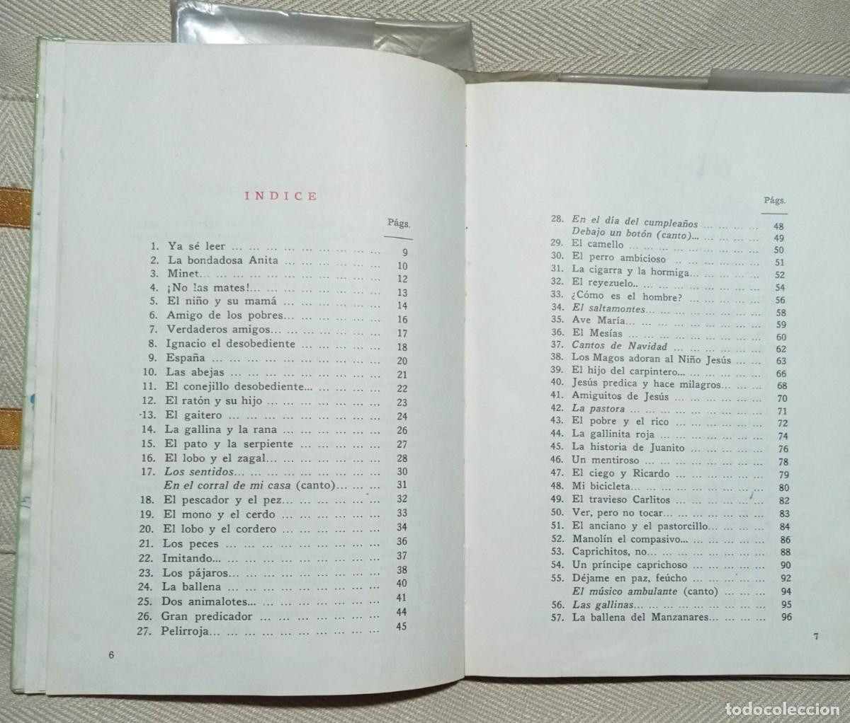 Libros de segunda mano: LECTURAS. PRIMEROS PASOS - SM EDICIONES 1972 - CON EJERCICIOS DE LENGUAJE Y ESCRITURA - Foto 3