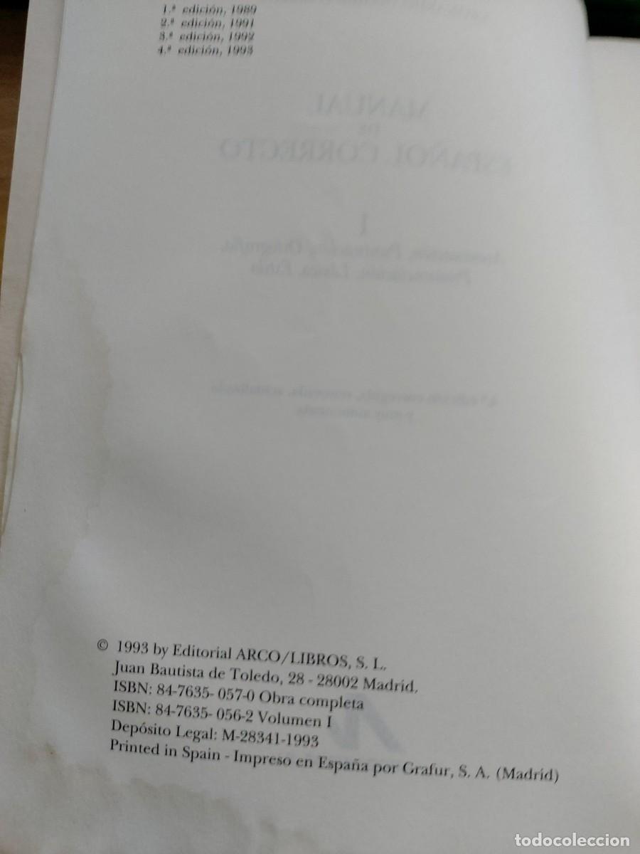 Libros de segunda mano: Manual de espa&ntilde;ol correcto I de Leonardo G&oacute;mez Torrego - Foto 3