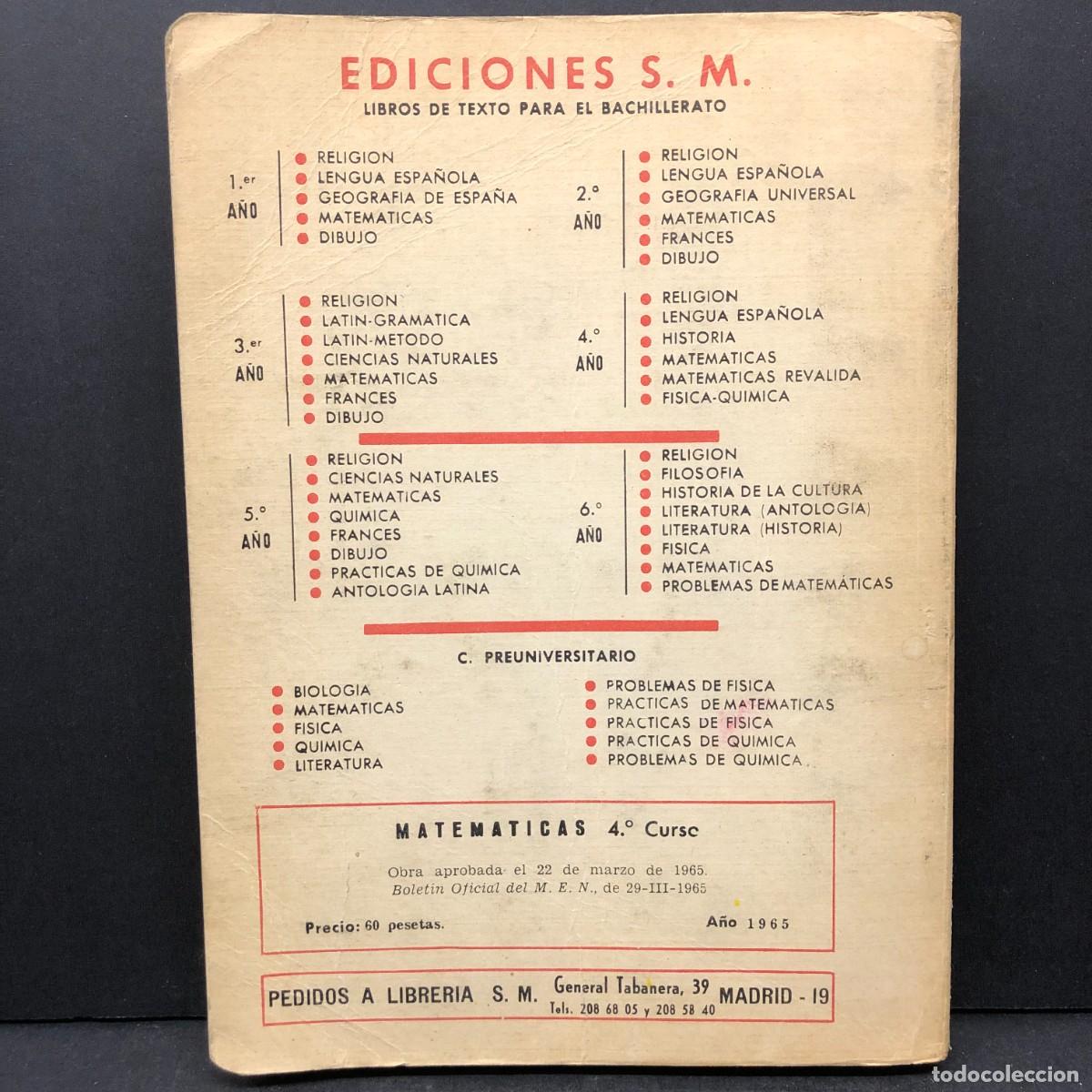 Libros de segunda mano: MATEM&Aacute;TICAS - 4&ordm; CURSO - CONSTANTINO MARCOS - JACINTO MARTINEZ / 4615 - Foto 2