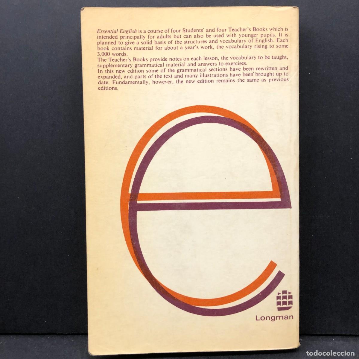 Libros de segunda mano: ESSENTIAL ENGLISH FOR FOREIGN STUDENTS - C. E. ECKERSLEY - STUDENTS BOOK / 4628 - Foto 2