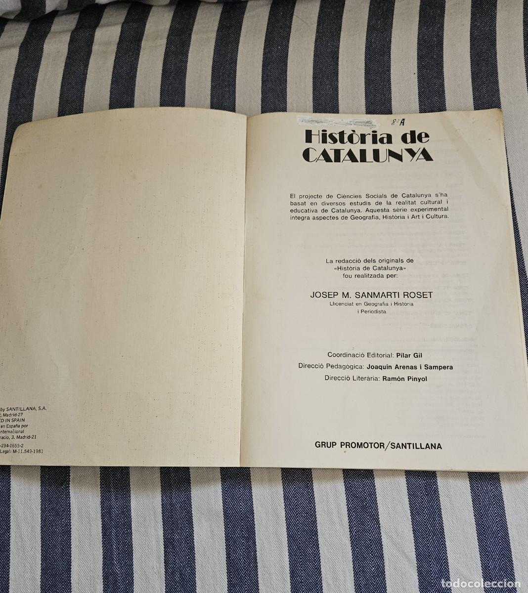 Libros de segunda mano: Libro De Texto &rdquo; Historia De Catalunya, Projecte Experimental De Ciencies Socials De Catalunya. - Foto 8