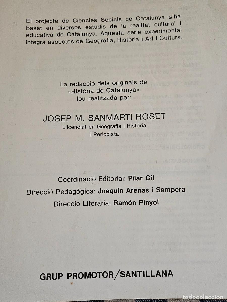 Libros de segunda mano: Libro De Texto &rdquo; Historia De Catalunya, Projecte Experimental De Ciencies Socials De Catalunya. - Foto 11