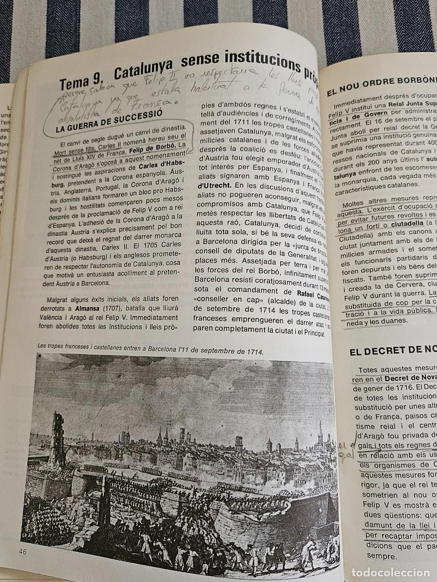 Libros de segunda mano: Libro De Texto &rdquo; Historia De Catalunya, Projecte Experimental De Ciencies Socials De Catalunya. - Foto 16